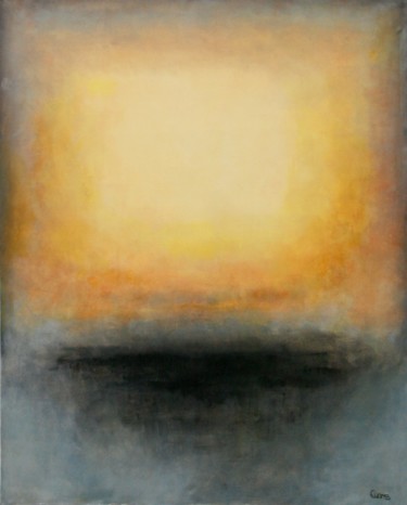 Painting titled "Sable noir" by Marc Evans, Original Artwork, Oil