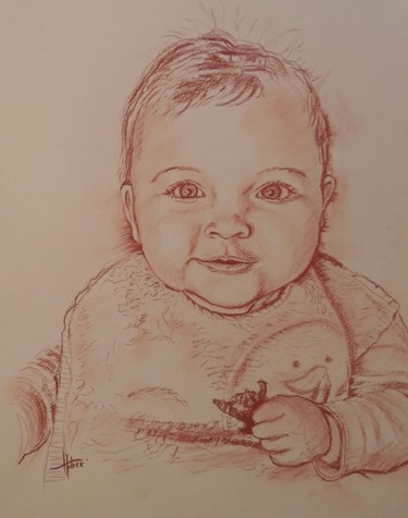 Drawing titled "la-niece-du-tenanci…" by Luc Huber, Original Artwork, Other