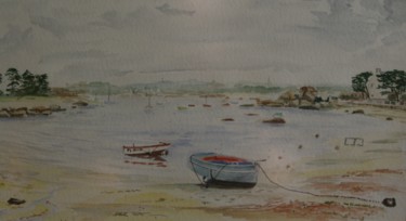 Painting titled "ploumanac-h.jpg" by Luc Huber, Original Artwork, Watercolor