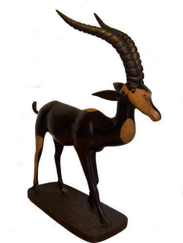 Sculpture titled "L'antilope" by Luc Lavroff, Original Artwork