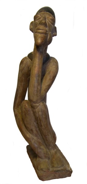 Sculpture titled "Le reveur" by Luc Lavroff, Original Artwork