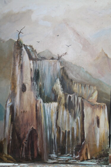 Peinture intitulée "Le miracle de l'eau" par Luc Mackel, Œuvre d'art originale, Huile Monté sur Panneau de bois