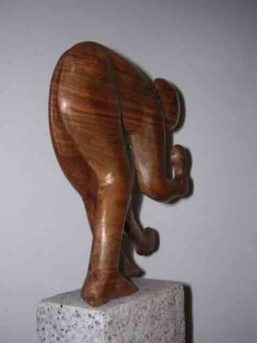 Sculpture intitulée "mouvement fractionn…" par Luc Mazurelle, Œuvre d'art originale, Bois