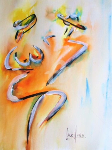 Painting titled "Douceur" by Luc Mora, Original Artwork, Ink