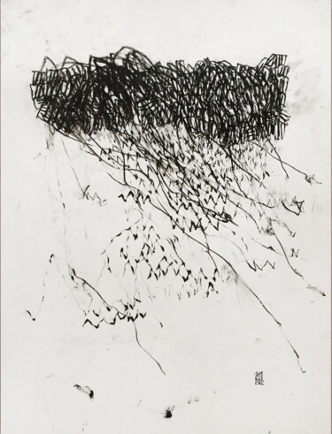 Рисунок под названием "LOST PATH" - Luc Pierre, Подлинное произведение искусства, Древесный уголь