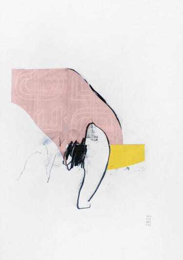 Collages intitulée "SWING II" par Luc Pierre, Œuvre d'art originale, Pastel