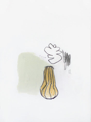 Zeichnungen mit dem Titel "SHORT STORY 15" von Luc Pierre, Original-Kunstwerk, Pastell