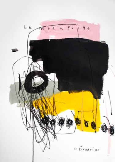 Pintura titulada "LA MER À BOIRE" por Luc Pierre, Obra de arte original, Acrílico