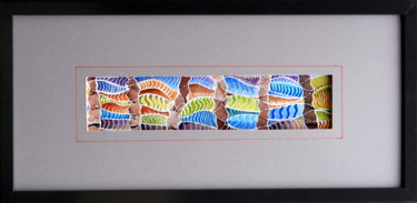 Collages intitulée "Trilobites" par Luc Philippe, Œuvre d'art originale, Collages Monté sur Carton