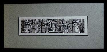 Collages intitulée "Mystère" par Luc Philippe, Œuvre d'art originale, Collages Monté sur Carton