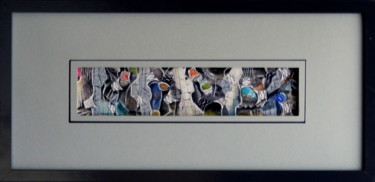 Collages intitulée "Attention travaux" par Luc Philippe, Œuvre d'art originale, Collages Monté sur Carton