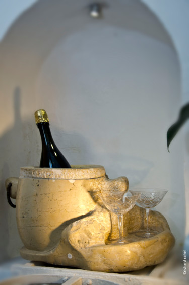 Скульптура под названием "seau a Champagne…" - Trizan, Подлинное произведение искусства