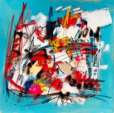 Картина под названием "Nivéal" - Luc Villard, Подлинное произведение искусства, Акрил Установлен на Деревянная рама для носи…