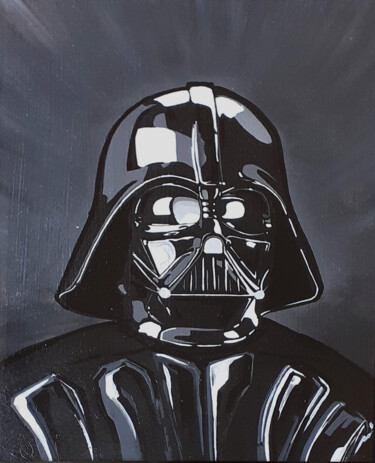 Painting titled "darth fener" by Luca Azzurro Arts, Original Artwork, Acrylic