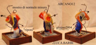 Sculpture titled "riponi - arcano12" by Luca Barbi, Original Artwork, Other