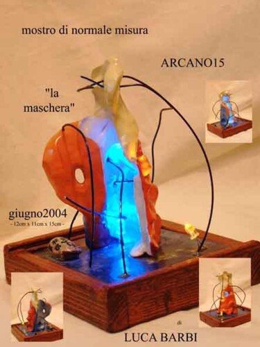 Sculpture intitulée "la maschera - arcan…" par Luca Barbi, Œuvre d'art originale, Autre