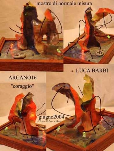 Escultura titulada "il coraggio - arcan…" por Luca Barbi, Obra de arte original, Otro