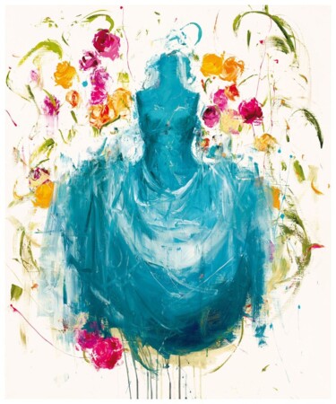 Estampas & grabados titulada "Blue Days" por Luca Bellandi, Obra de arte original, Serigrafía