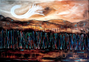 Pittura intitolato "Like the deserts mi…" da Luca Bezerra, Opera d'arte originale, Acrilico