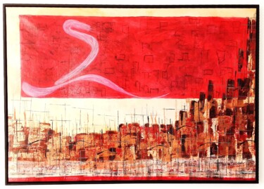 Malerei mit dem Titel "Long day's journey…" von Luca Bezerra, Original-Kunstwerk, Acryl