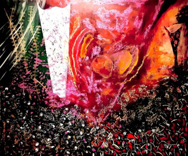 Ζωγραφική με τίτλο "You and me in parad…" από Luca Bezerra, Αυθεντικά έργα τέχνης, Ακρυλικό