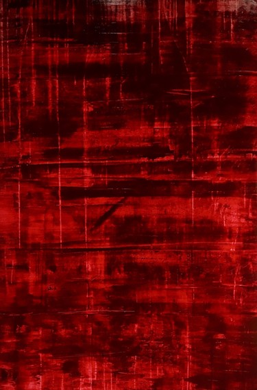 Malerei mit dem Titel "The red love" von Luca Brandi, Original-Kunstwerk, Acryl Auf Aluminium montiert
