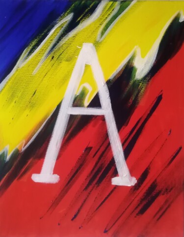 Malerei mit dem Titel "A come Ancora" von Luca Cappai, Original-Kunstwerk, Acryl