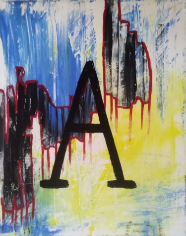 Painting titled "A come" by Luca Cappai, Original Artwork, Acrylic
