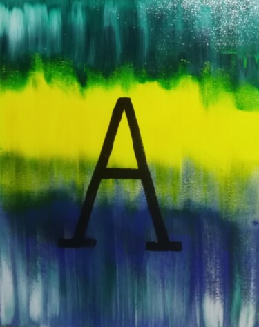 Malerei mit dem Titel "A come Aprile" von Luca Cappai, Original-Kunstwerk, Acryl