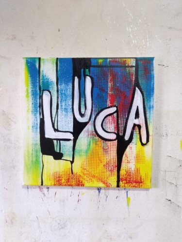 Peinture intitulée "Luca" par Luca Cappai, Œuvre d'art originale, Acrylique