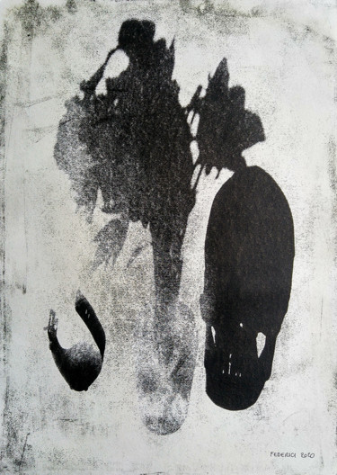 Estampas & grabados titulada "Atomic Vanitas, Sti…" por Luca Federici, Obra de arte original, Oleo Montado en Plexiglás