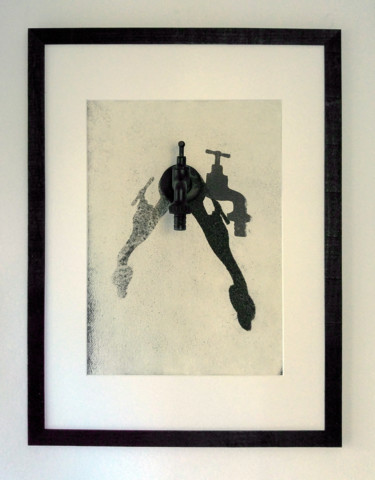 Incisioni, stampe intitolato "3AB (3x Atomic Blas…" da Luca Federici, Opera d'arte originale, Olio