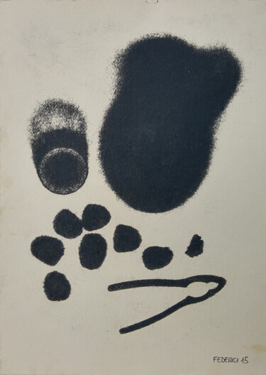 Prenten & gravures getiteld "Atomic Still Life W…" door Luca Federici, Origineel Kunstwerk, Olie