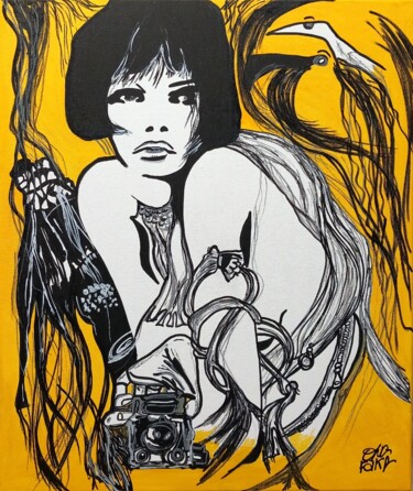 Malerei mit dem Titel "Valentina ( a tribu…" von Luca Oddoni (OneFake), Original-Kunstwerk, Acryl