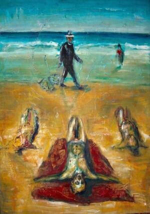 Painting titled "The stranded" by Luca Palazzi, Original Artwork