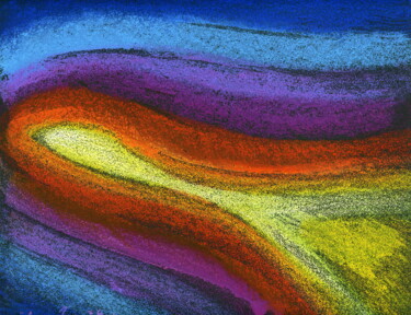 Pittura intitolato "I colori dell'infin…" da Luca Tornambè, Opera d'arte originale, Pastello