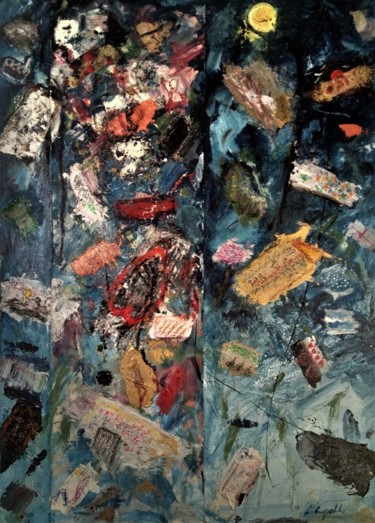 Pintura intitulada "Scatole della vita." por Luca Capello, Obras de arte originais, Óleo
