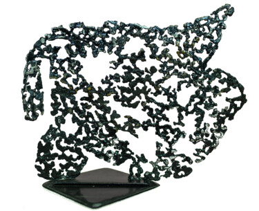 Skulptur mit dem Titel "Azovstal" von Lucart, Original-Kunstwerk, Edelstahl