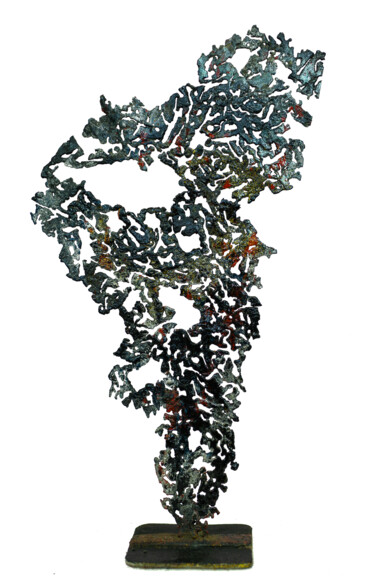 Скульптура под названием "1/2" - Lucart, Подлинное произведение искусства, Нержавеющая сталь