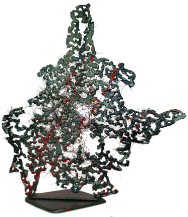 Skulptur mit dem Titel "Bakhmout" von Lucart, Original-Kunstwerk, Metalle