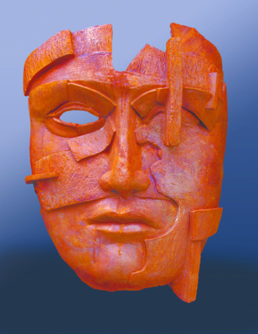 Sculptuur getiteld "Clusterman" door Lucas Cann, Origineel Kunstwerk, Gietwerk