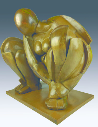 Sculpture intitulée "Patrino Tero (Mothe…" par Lucas Cann, Œuvre d'art originale, Résine
