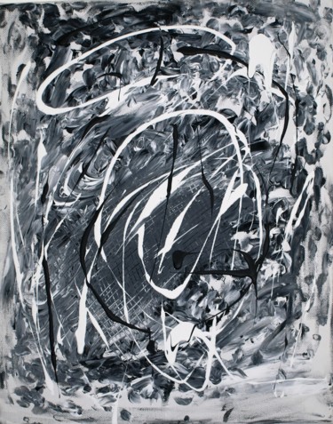 Malerei mit dem Titel "Blizzard" von Lucas Dinhof, Original-Kunstwerk, Acryl