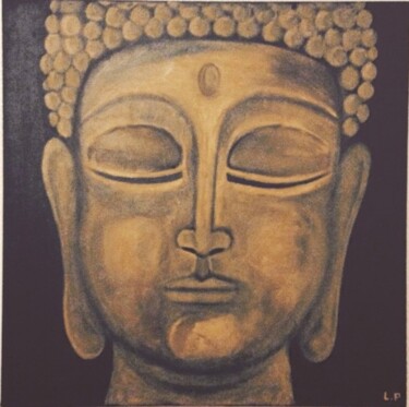 Pittura intitolato "Bouddha Ornoir" da Lucas, Opera d'arte originale