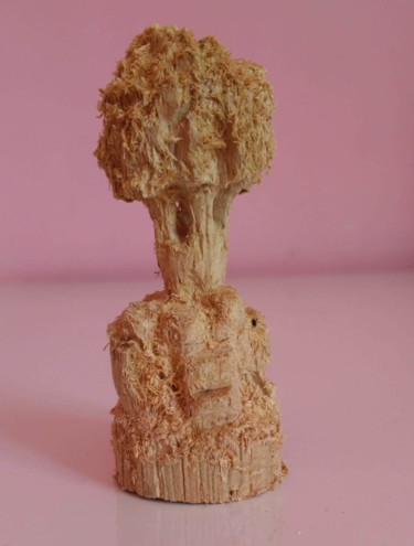 Escultura intitulada "Árvore no final da…" por Lucas Coe, Obras de arte originais, Madeira