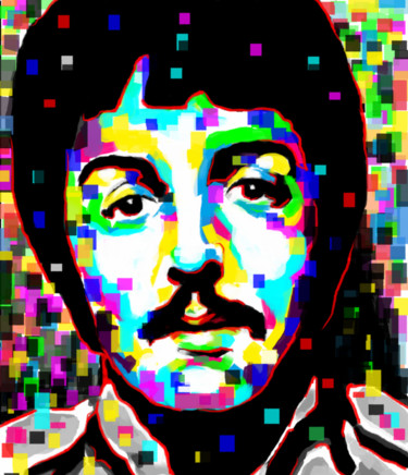 Digital Arts titled "Paul Mccartney sgt…" by Lucas Vieira, Original Artwork, Digital Painting