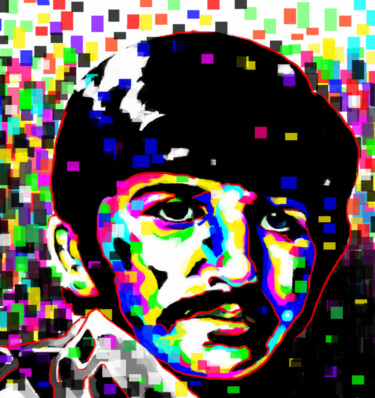 Artes digitais intitulada "Ringo Starr sgt pep…" por Lucas Vieira, Obras de arte originais, Pintura digital