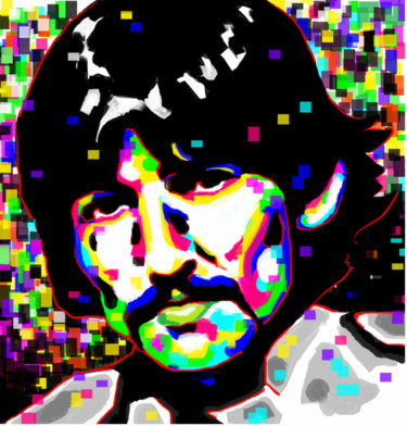 Digital Arts titled "George Harrison sgt…" by Lucas Vieira, Original Artwork, Digital Painting