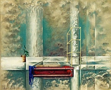 Peinture intitulée "rangements perpendi…" par Luc Caudal, Œuvre d'art originale
