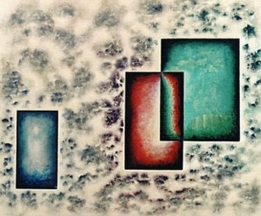 Peinture intitulée "les trois éléments" par Luc Caudal, Œuvre d'art originale